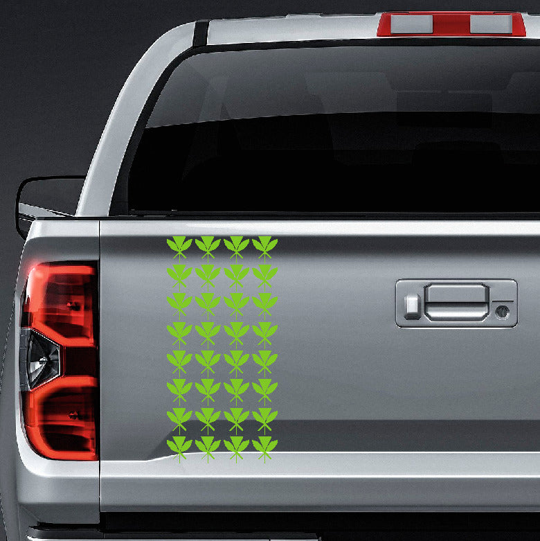 Hawaiian Kanaka Maoli tribal triangles truck tailgate vinyl sticker