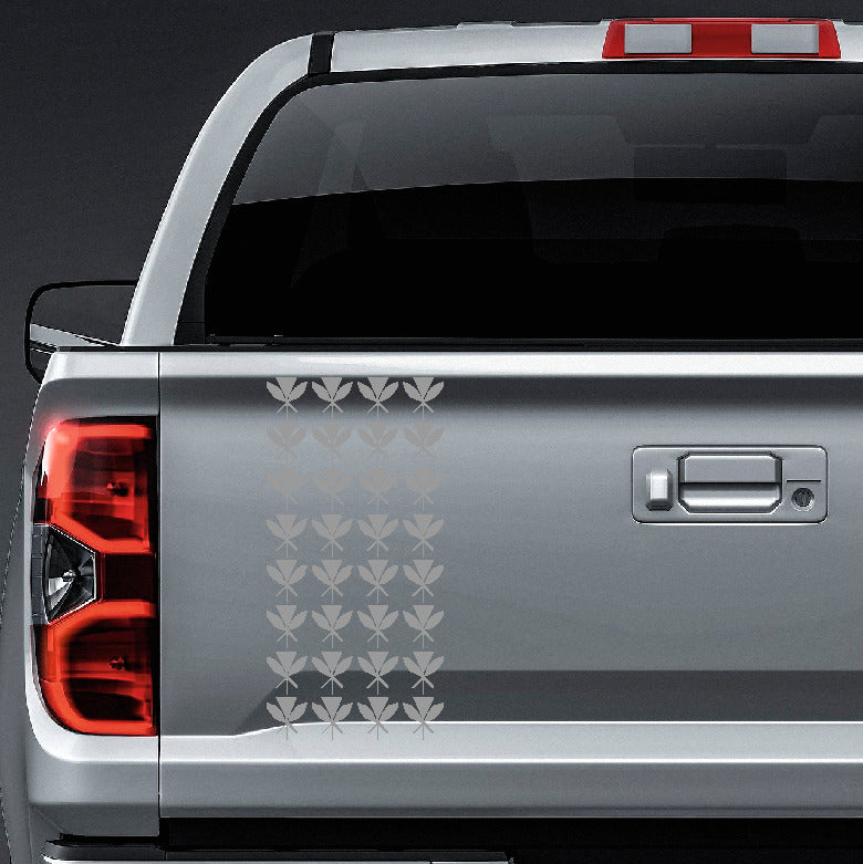Hawaiian Kanaka Maoli tribal triangles truck tailgate vinyl sticker