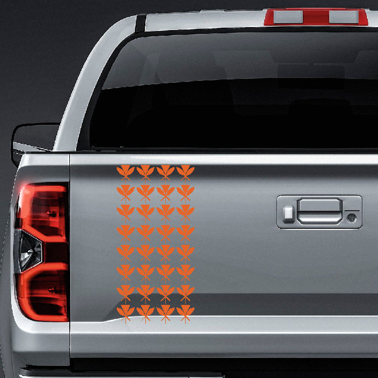 Hawaiian Kanaka Maoli tribal triangles truck tailgate vinyl sticker