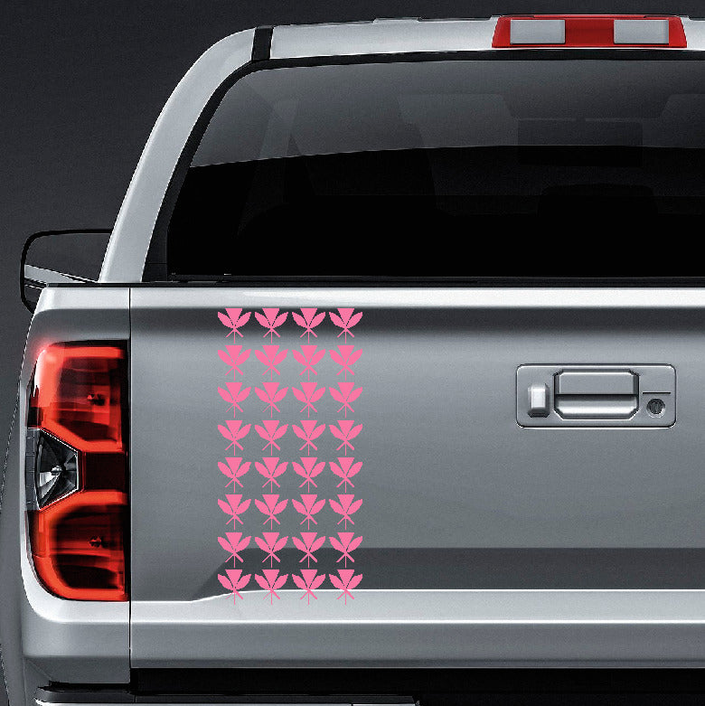 Hawaiian Kanaka Maoli tribal triangles truck tailgate vinyl sticker