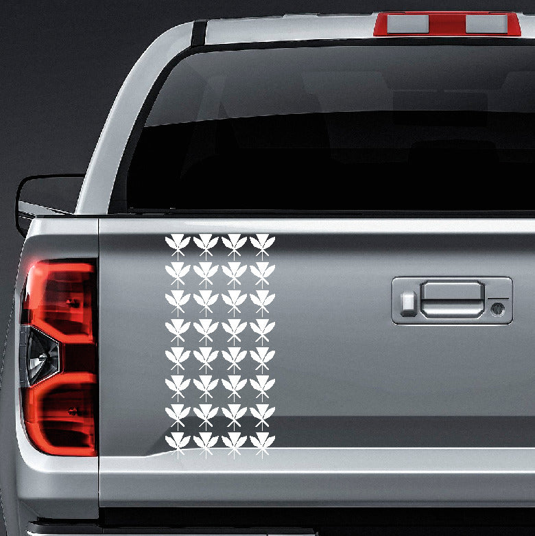 Hawaiian Kanaka Maoli tribal triangles truck tailgate vinyl sticker