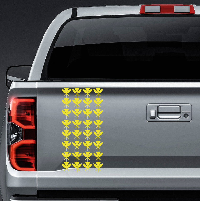 Hawaiian Kanaka Maoli tribal triangles truck tailgate vinyl sticker