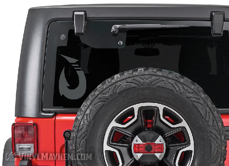 Hawaiian fish hook vinyl sticker