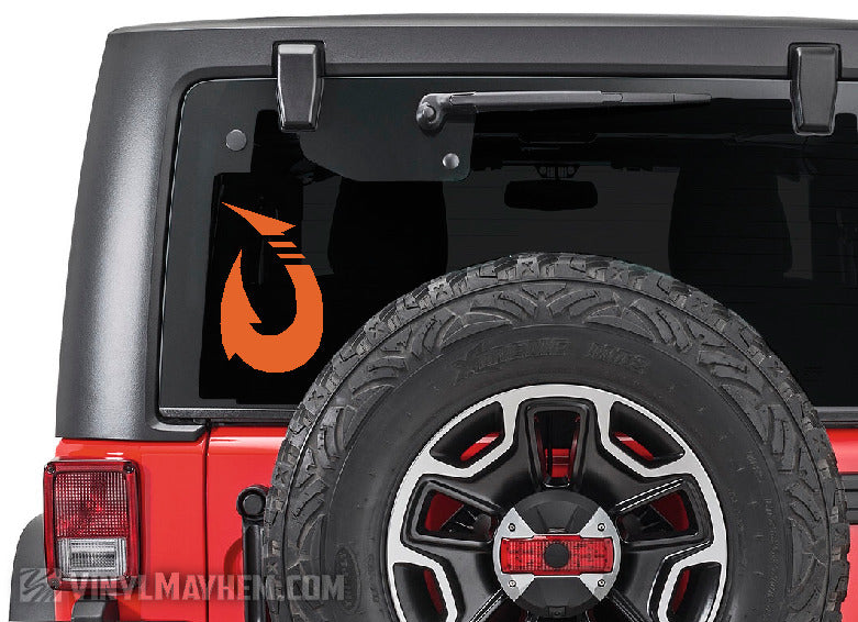Hawaiian fish hook vinyl sticker