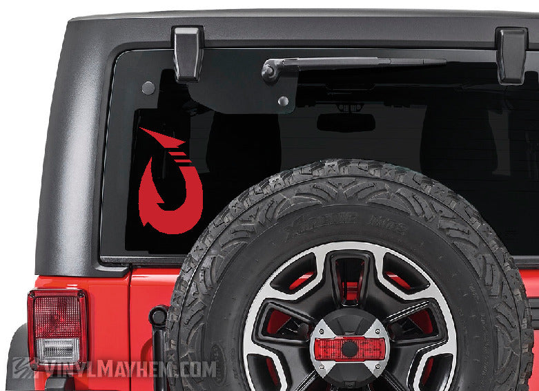 Hawaiian fish hook vinyl sticker