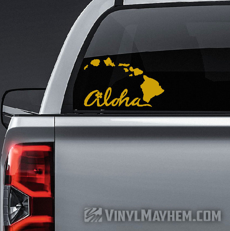 Hawaiian Islands Aloha vinyl sticker