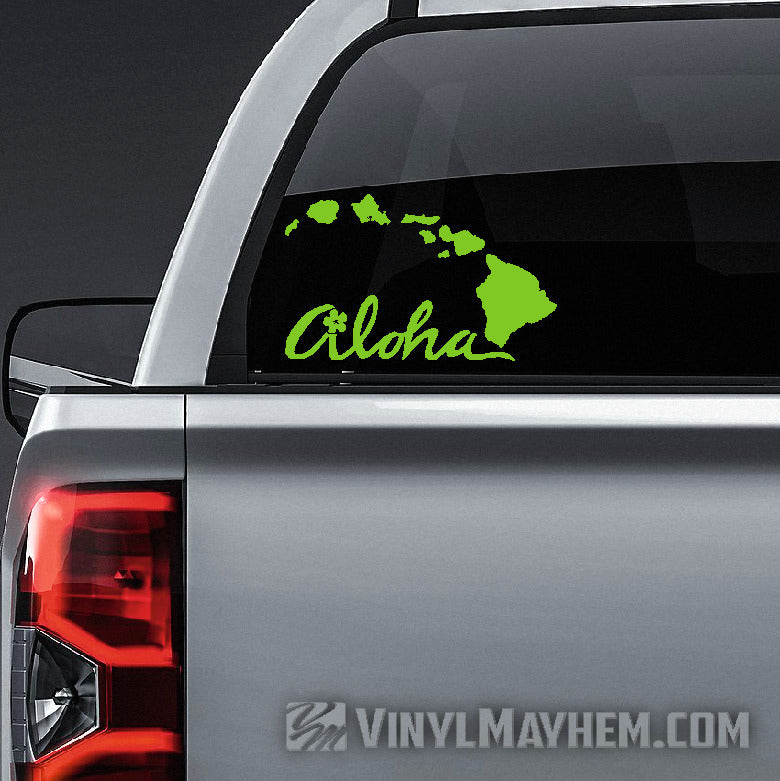 Hawaiian Islands Aloha vinyl sticker
