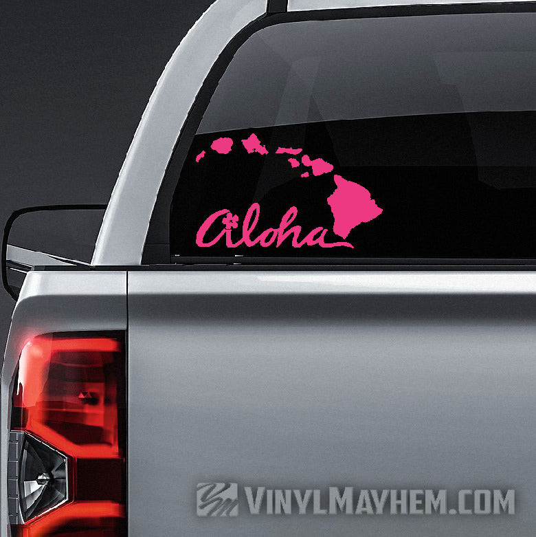 Hawaiian Islands Aloha vinyl sticker