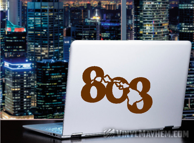 Hawaiian Islands 808 vinyl sticker