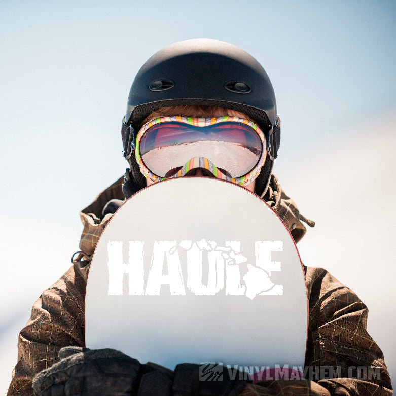 Hawaiian Islands Haole distressed vinyl sticker