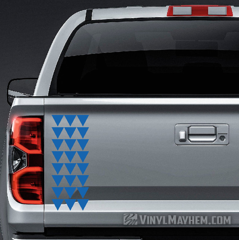 Hawaiian Maka Ihe tribal triangles truck tailgate vinyl sticker