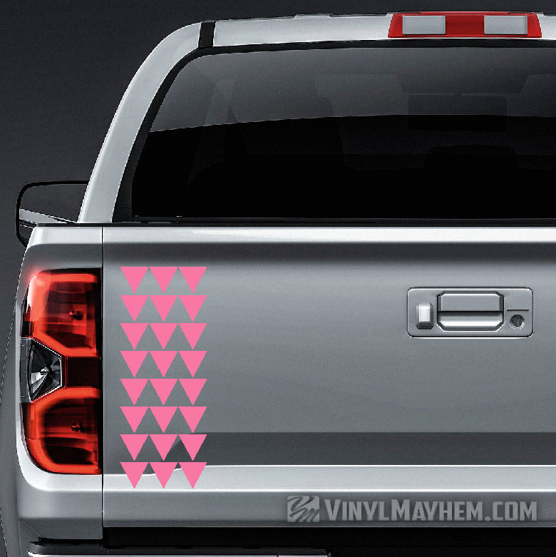 Hawaiian Maka Ihe tribal triangles truck tailgate vinyl sticker