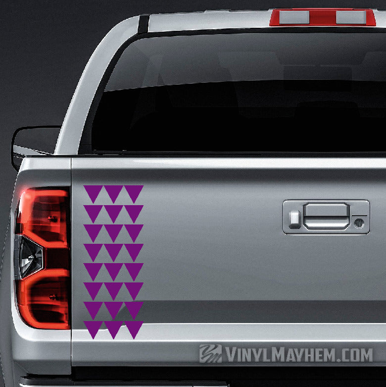Hawaiian Maka Ihe tribal triangles truck tailgate vinyl sticker