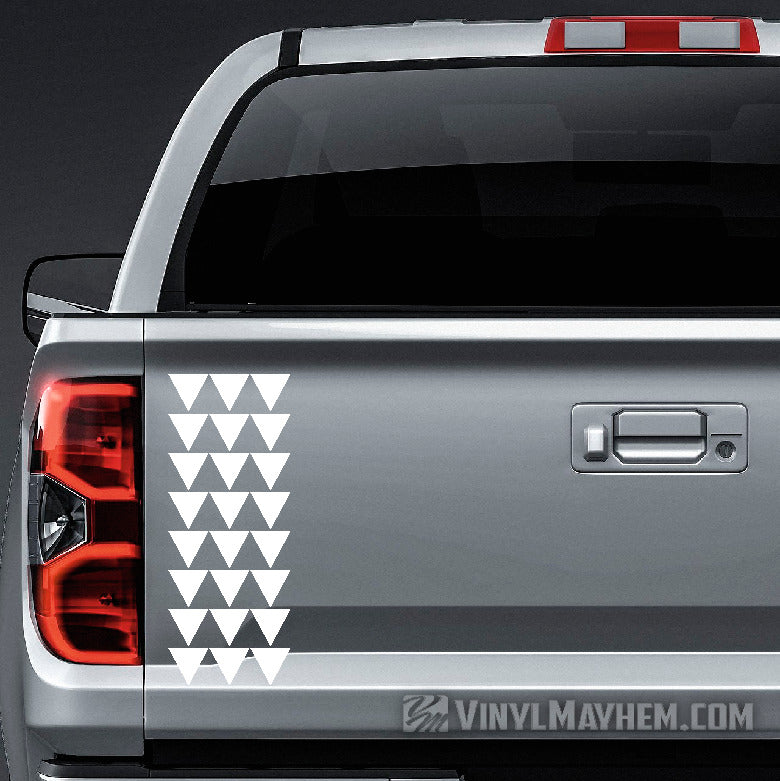 Hawaiian Maka Ihe tribal triangles truck tailgate vinyl sticker