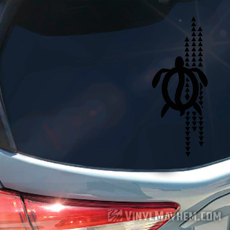 Hawaiian Make Ihe Tribal Turtle vinyl sticker