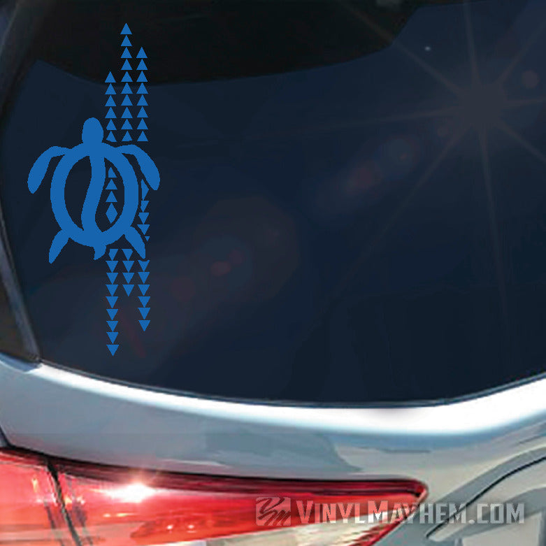 Hawaiian Make Ihe Tribal Turtle vinyl sticker