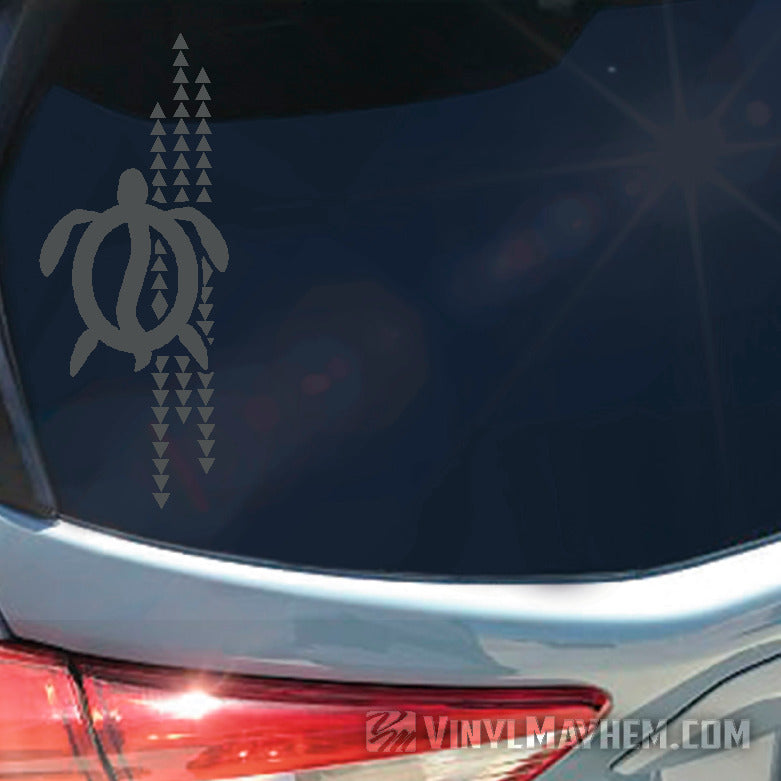 Hawaiian Make Ihe Tribal Turtle vinyl sticker