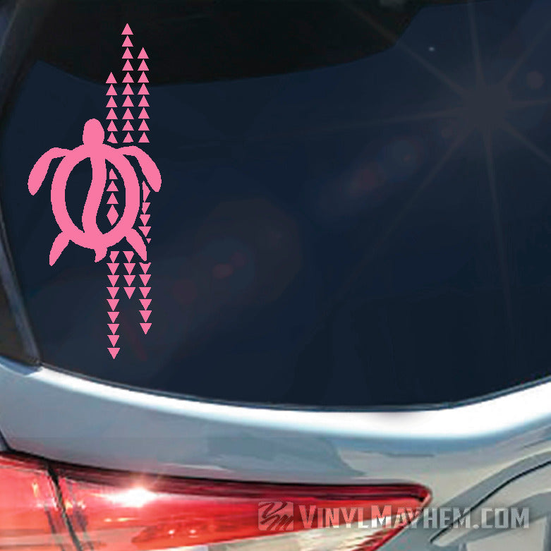 Hawaiian Make Ihe Tribal Turtle vinyl sticker