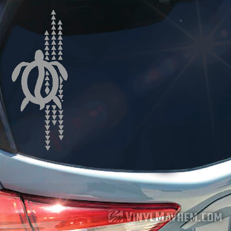 Hawaiian Make Ihe Tribal Turtle vinyl sticker