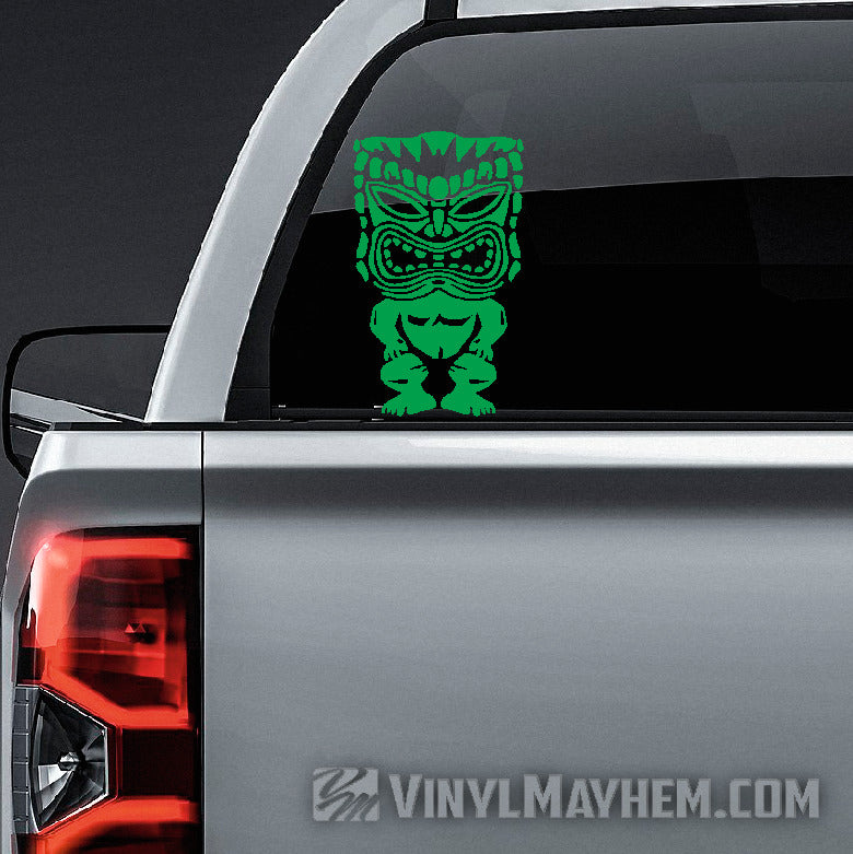 Hawaiian Tiki vinyl sticker in California