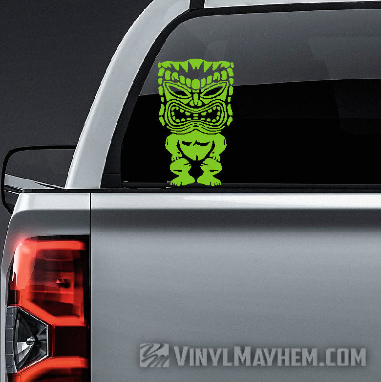 Hawaiian Tiki vinyl sticker in Hesperia