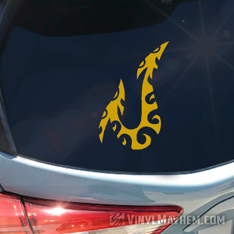 Hawaiian Tribal fish hook vinyl sticker