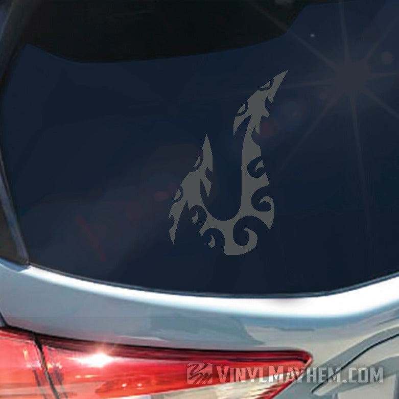 Hawaiian Tribal fish hook vinyl sticker