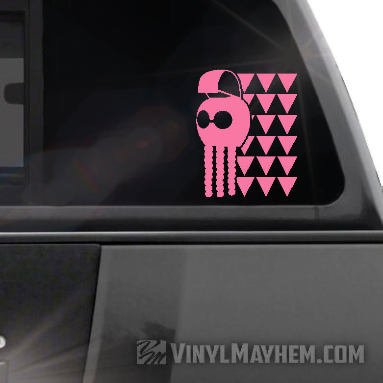 Hawaiian Warrior Helmet tribal Maka Ihe vinyl sticker