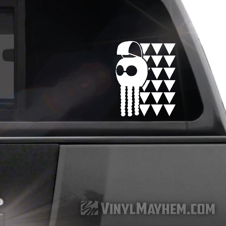 Hawaiian Warrior Helmet tribal Maka Ihe vinyl sticker