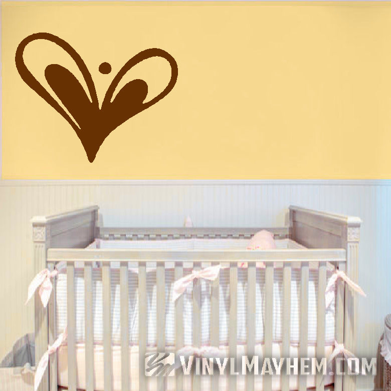 Heart hand-drawn style vinyl sticker