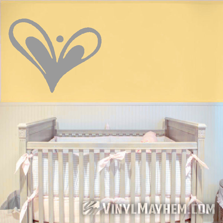 Heart hand-drawn style vinyl sticker