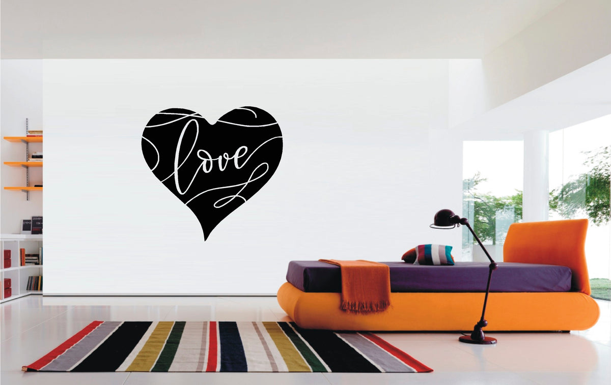 Heart Love vinyl sticker