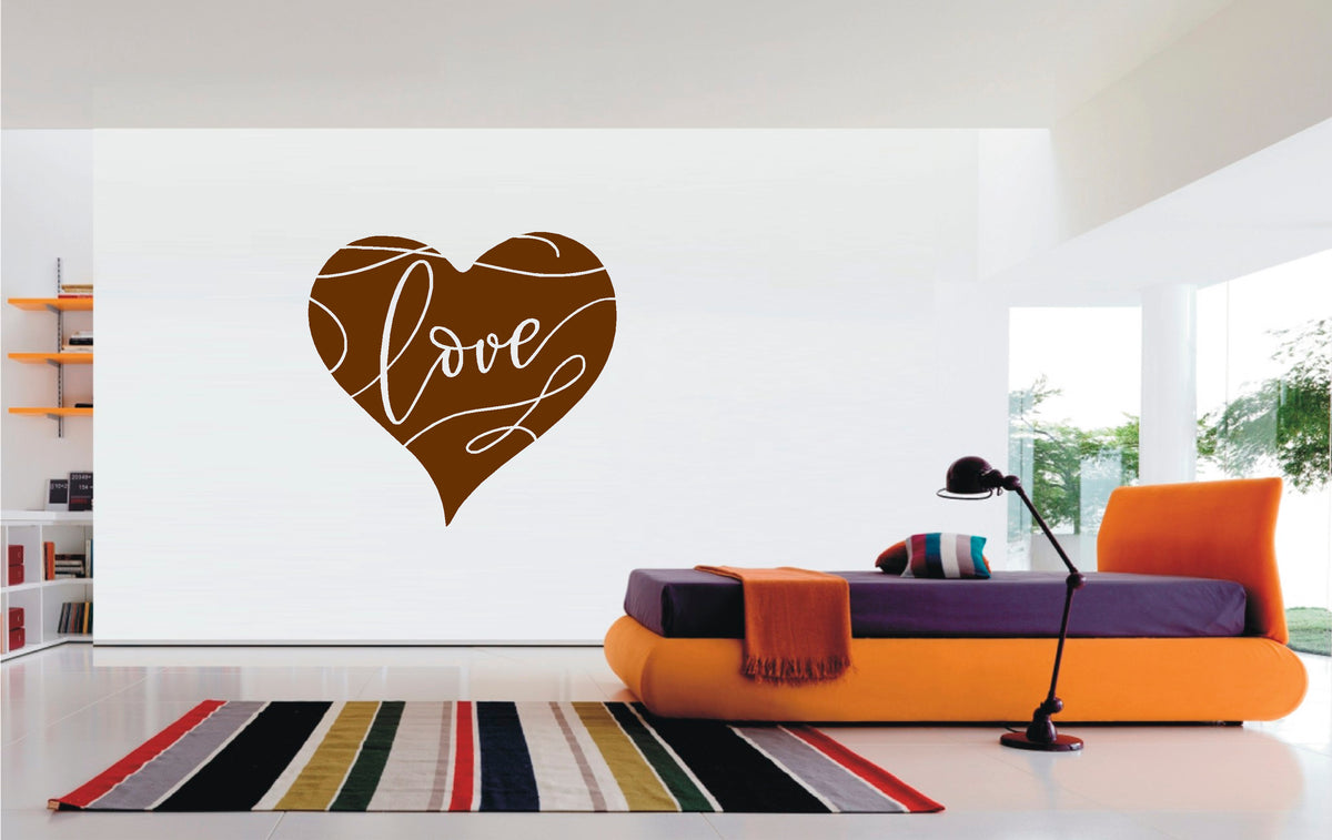 Heart Love vinyl sticker