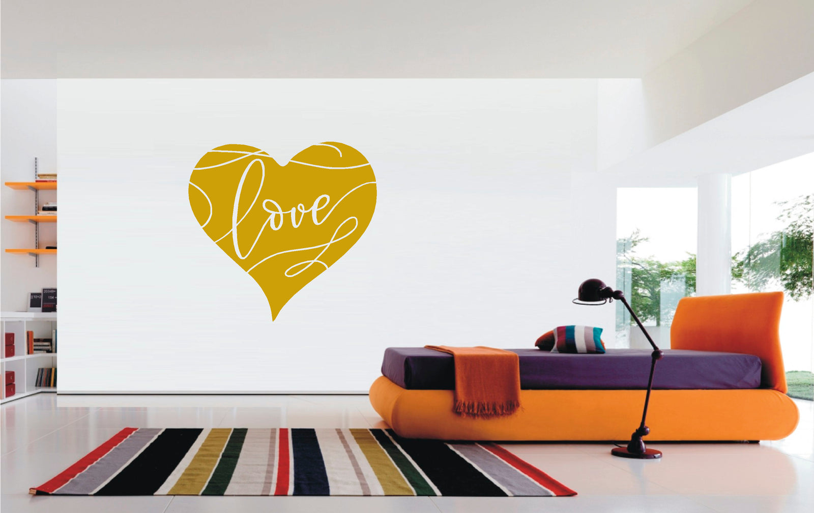 Heart Love vinyl sticker