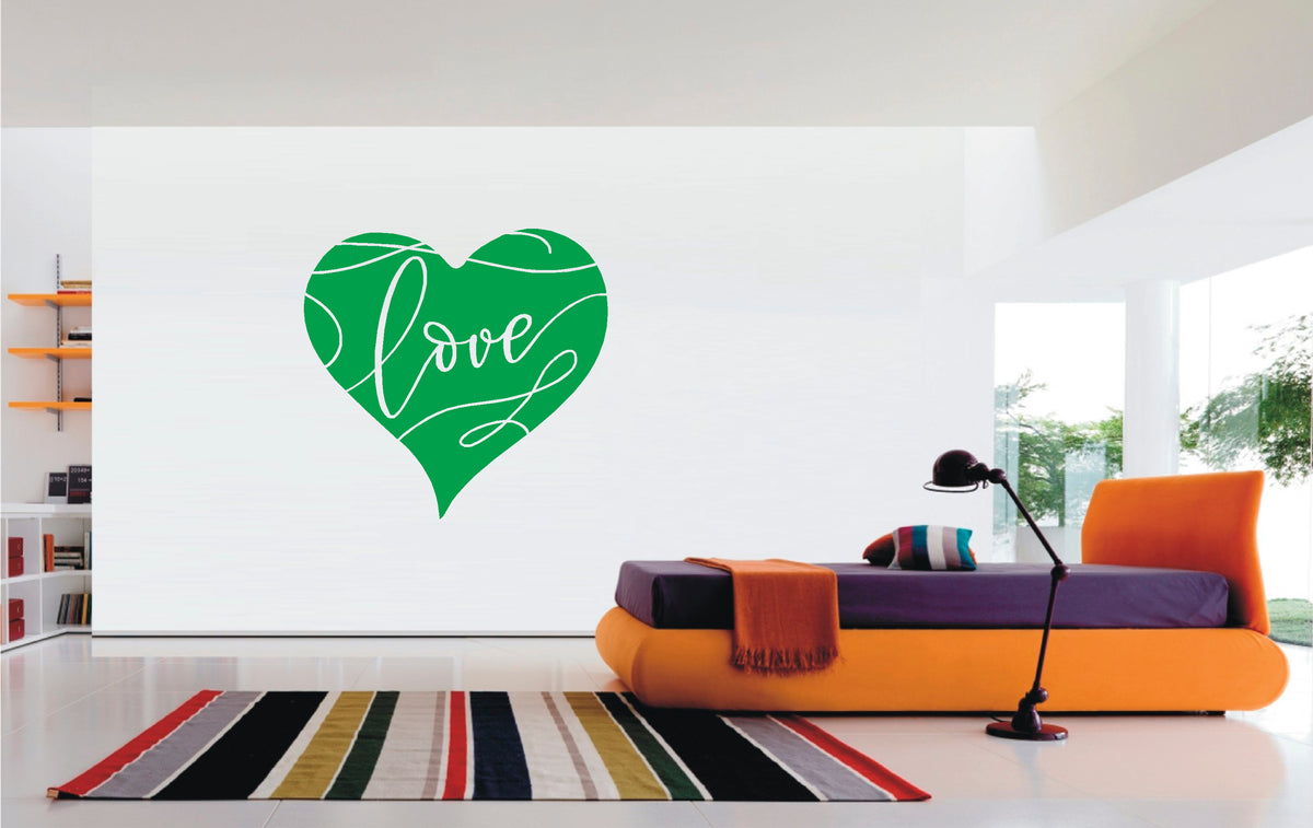 Heart Love vinyl sticker