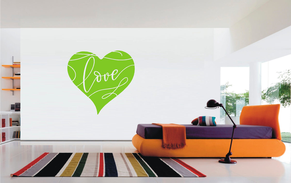 Heart Love vinyl sticker