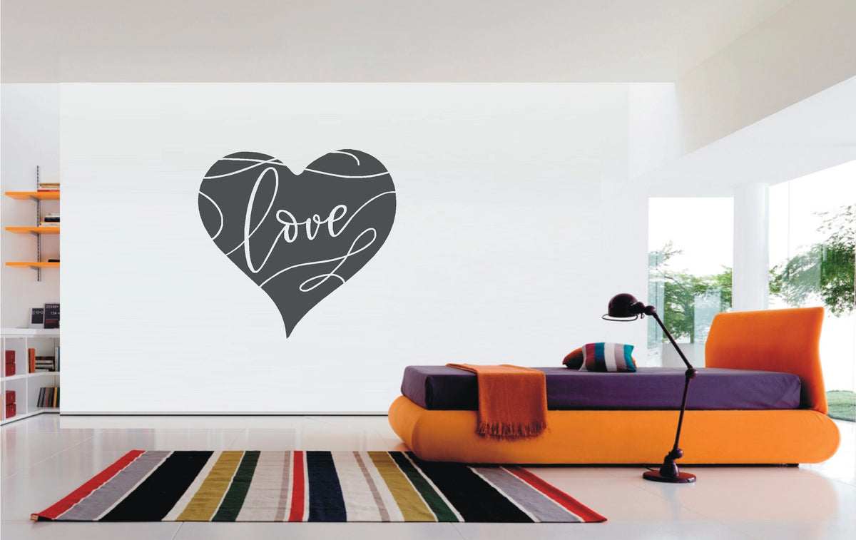 Heart Love vinyl sticker