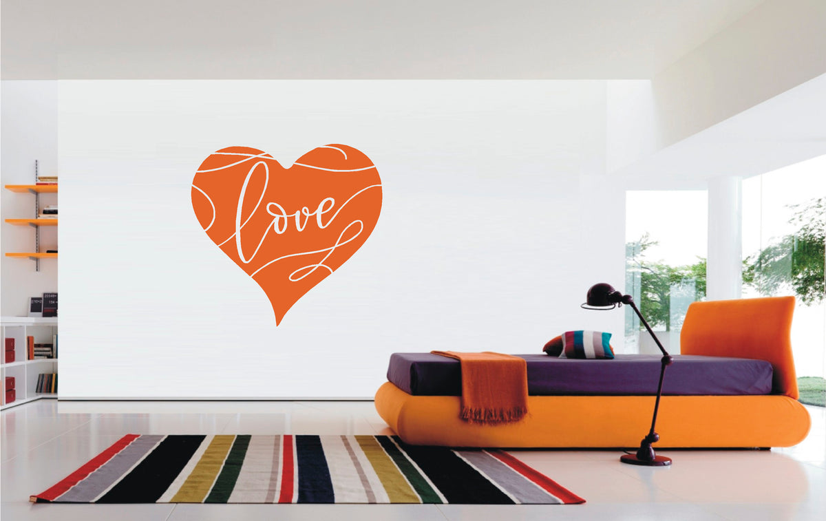 Heart Love vinyl sticker