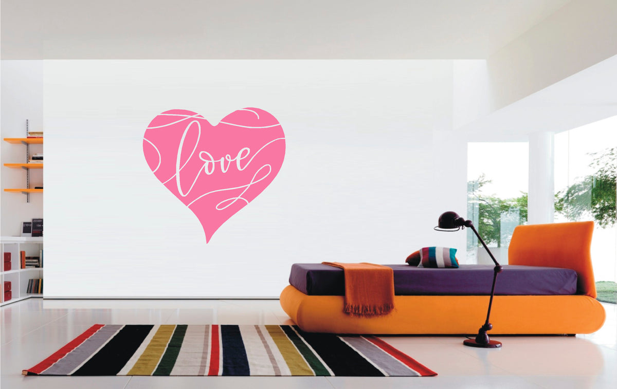 Heart Love vinyl sticker