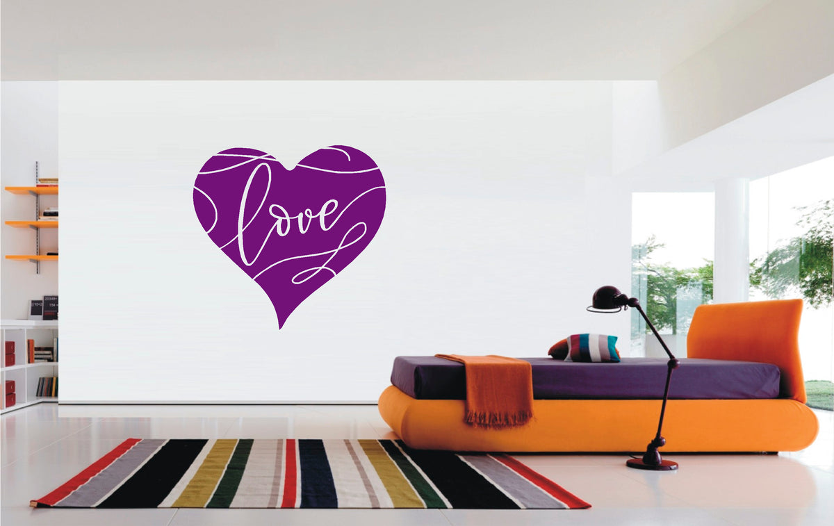 Heart Love vinyl sticker