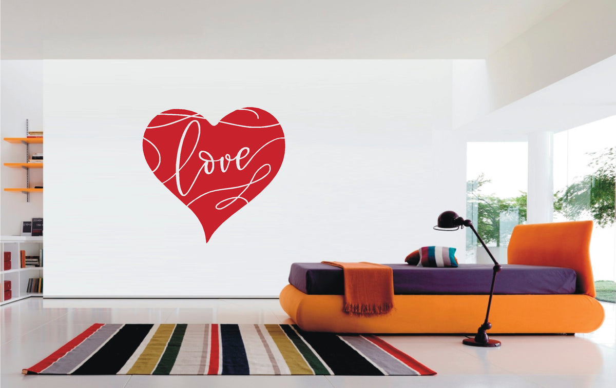 Heart Love vinyl sticker