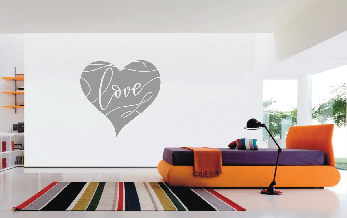 Heart Love vinyl sticker