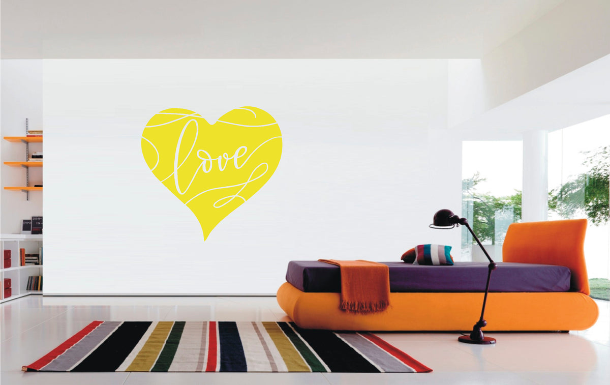 Heart Love vinyl sticker