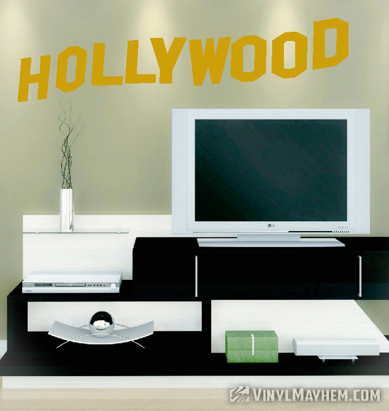 Hollywood Sign vinyl sticker