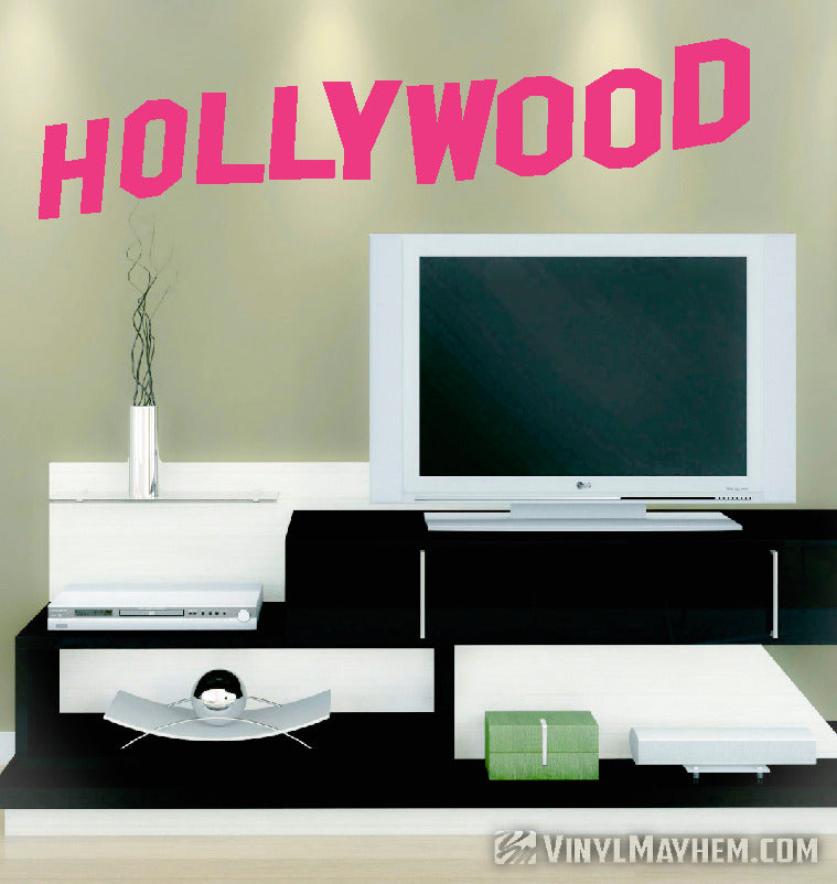 Hollywood Sign vinyl sticker