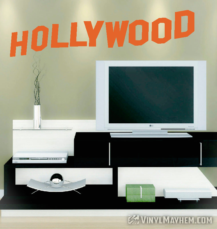 Hollywood Sign vinyl sticker