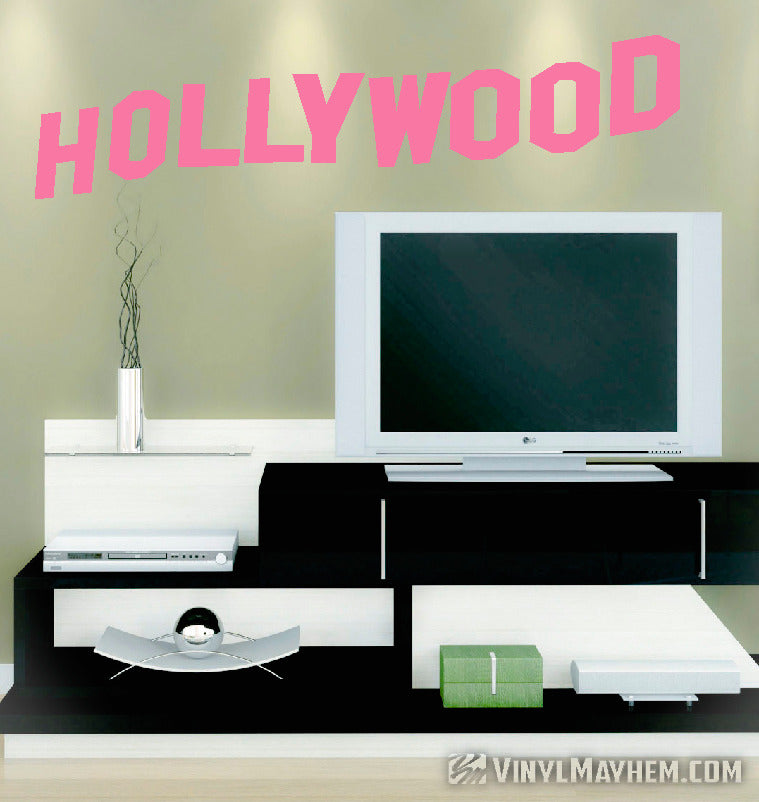 Hollywood Sign vinyl sticker