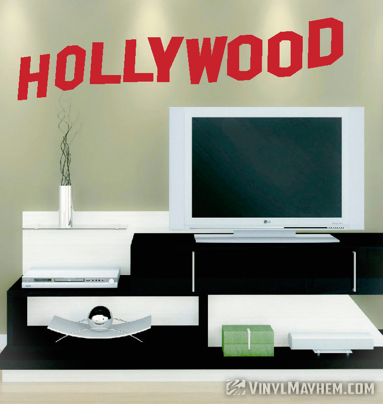 Hollywood Sign vinyl sticker