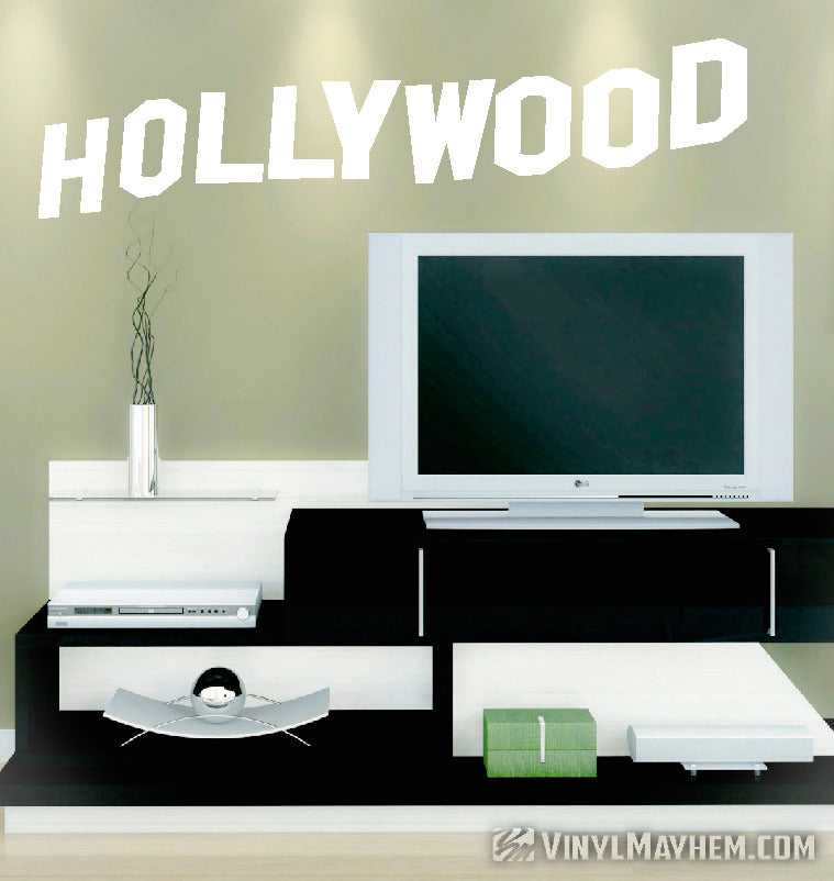 Hollywood Sign vinyl sticker