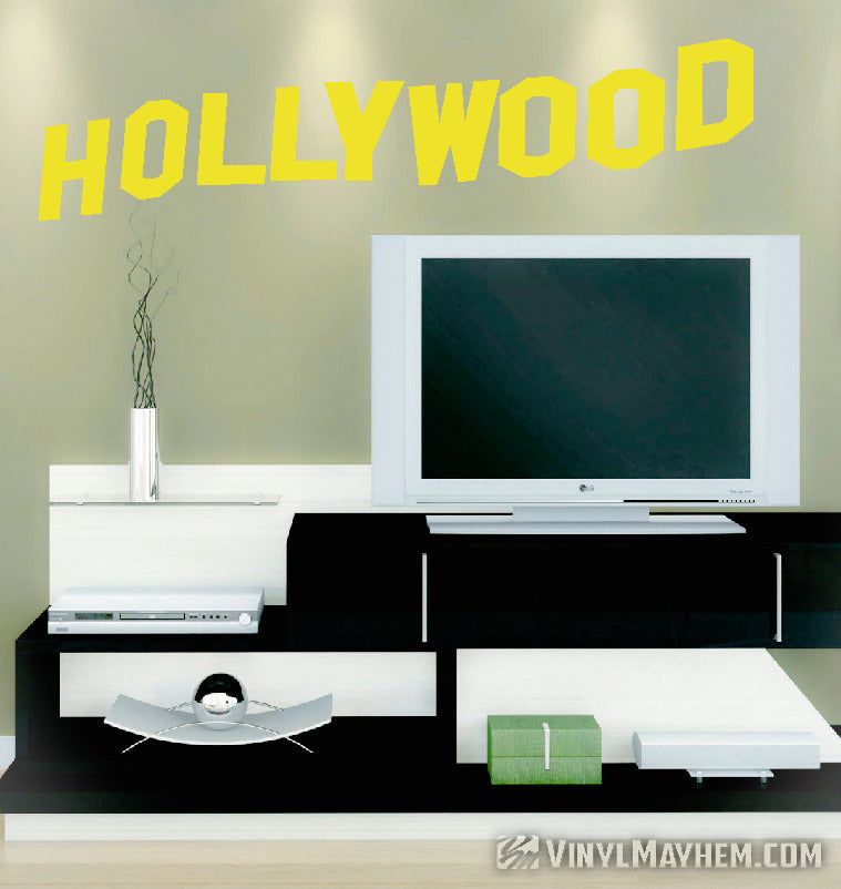 Hollywood Sign vinyl sticker
